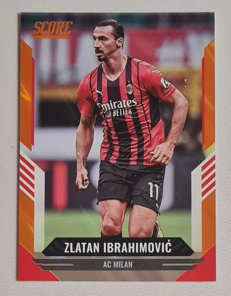 Zlatan Ibrahimovic - 2021/22 Panini Score FIFA Soccer AC Milan #104 Orange /99