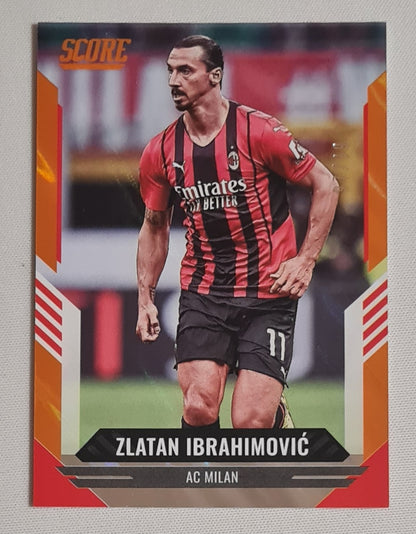 Zlatan Ibrahimovic - 2021/22 Panini Score FIFA Soccer AC Milan #104 Orange /99