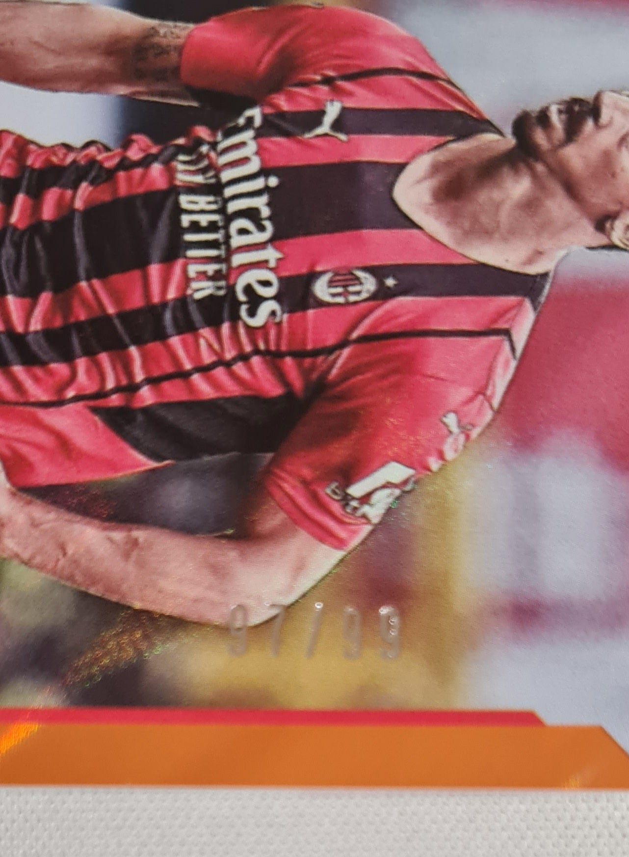 Zlatan Ibrahimovic - 2021/22 Panini Score FIFA Soccer AC Milan #104 Orange /99
