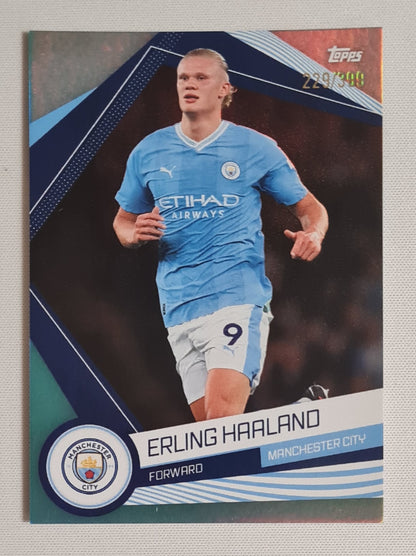Erling Haaland - 2023 Topps Soccer Manchester City #Man-20 Aqua Refractor /399