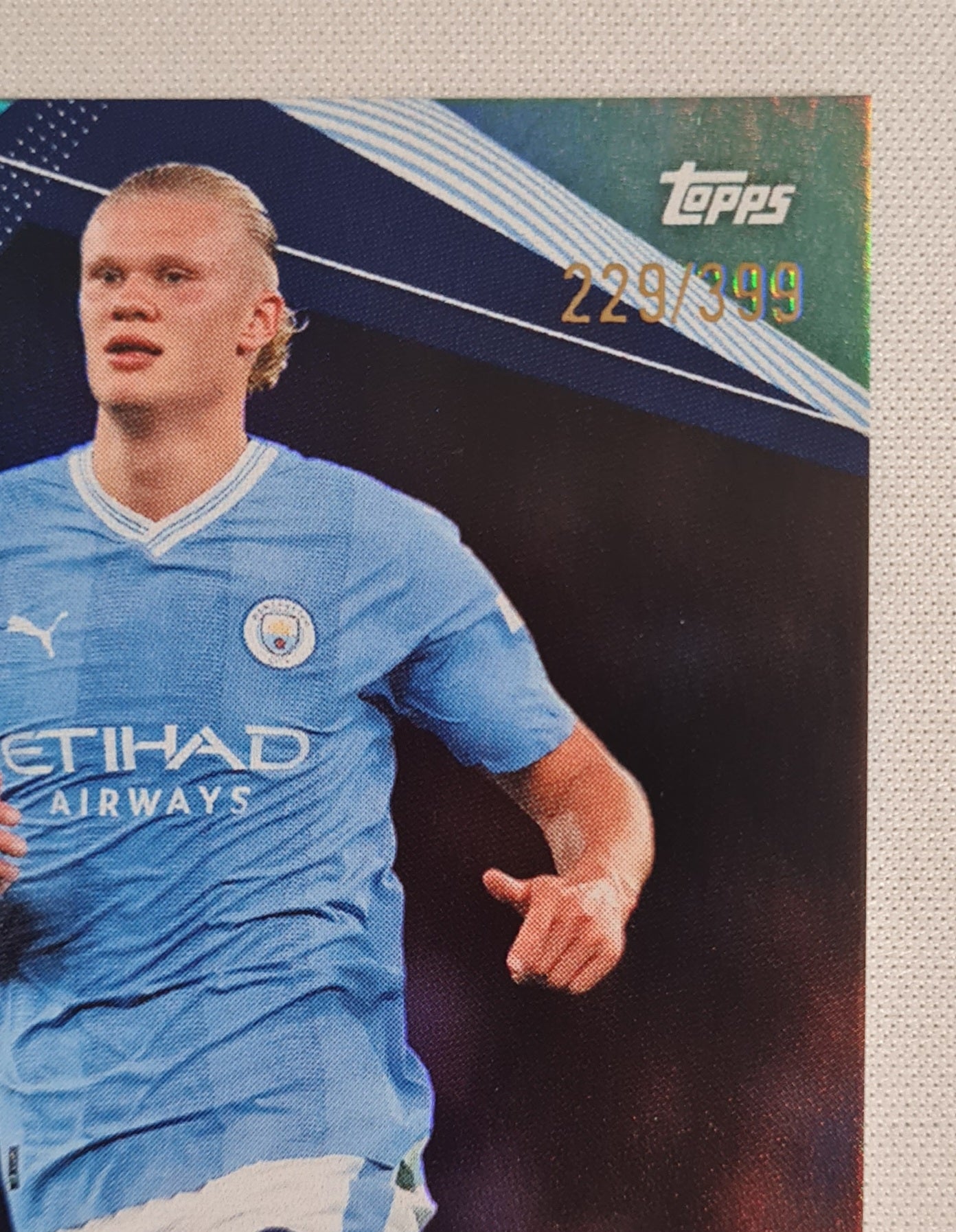Erling Haaland - 2023 Topps Soccer Manchester City #Man-20 Aqua Refractor /399