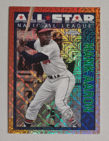 Hank Aaron - 2025 Topps Chrome All Star National League MLB (1967 NL Leaders) #14 Mojo /99