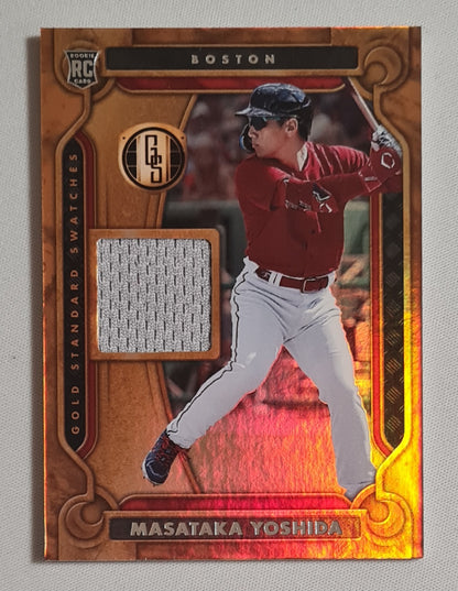 Masataka Yoshida - 2023 Panini Chronicles Gold Standard Baseball MLB Boston Red Sox (RC) #GSS-MY /Patch