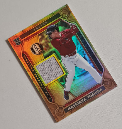 Masataka Yoshida - 2023 Panini Chronicles Gold Standard Baseball MLB Boston Red Sox (RC) #GSS-MY /Patch