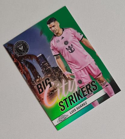 Luis Suarez - 2024 Topps Chrome Big City Strikers MLS Inter Miami CF #CS-13 Green /99 Rare