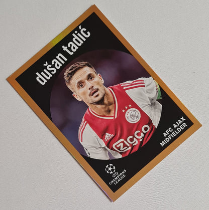 Dusan Tadic - 2023 Topps (CL) AFC Ajax #59-2 Gold Refractor /25