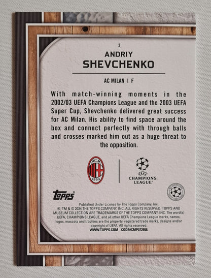 Andriy Shevchenko - 2024 Topps AC Milan (CL) #3 /75