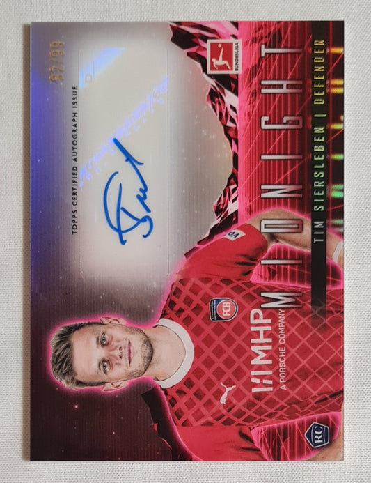 Tim Siersleben - 2024 Topps Bundesliga - Midnight - 1. FC Heidenheim 1846 #HS-TS /99 /Autograph