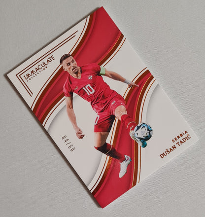 Dusan Tadic - 2023/24 Panini Immaculate Collection Soccer National Team Serbia #46 /60