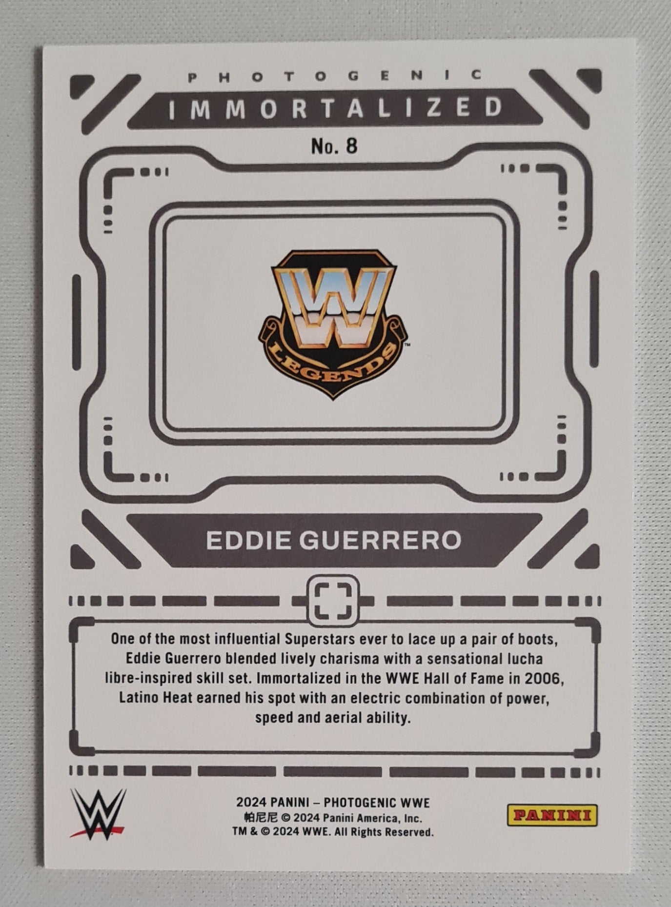 Eddie Guerrero - 2024 Panini Photogenic WWE Wrestling Legends - Immortalized - #8