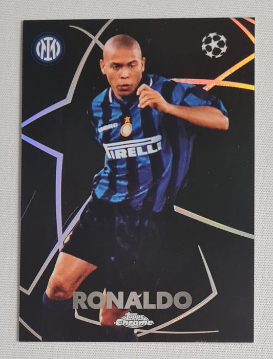 Ronaldo - 2024 Topps Chrome FC Internazionale Milano (CL) #BE-2 UEFA Shadow Etch Refractor SSP