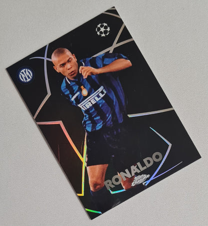 Ronaldo - 2024 Topps Chrome FC Internazionale Milano (CL) #BE-2 UEFA Shadow Etch Refractor SSP