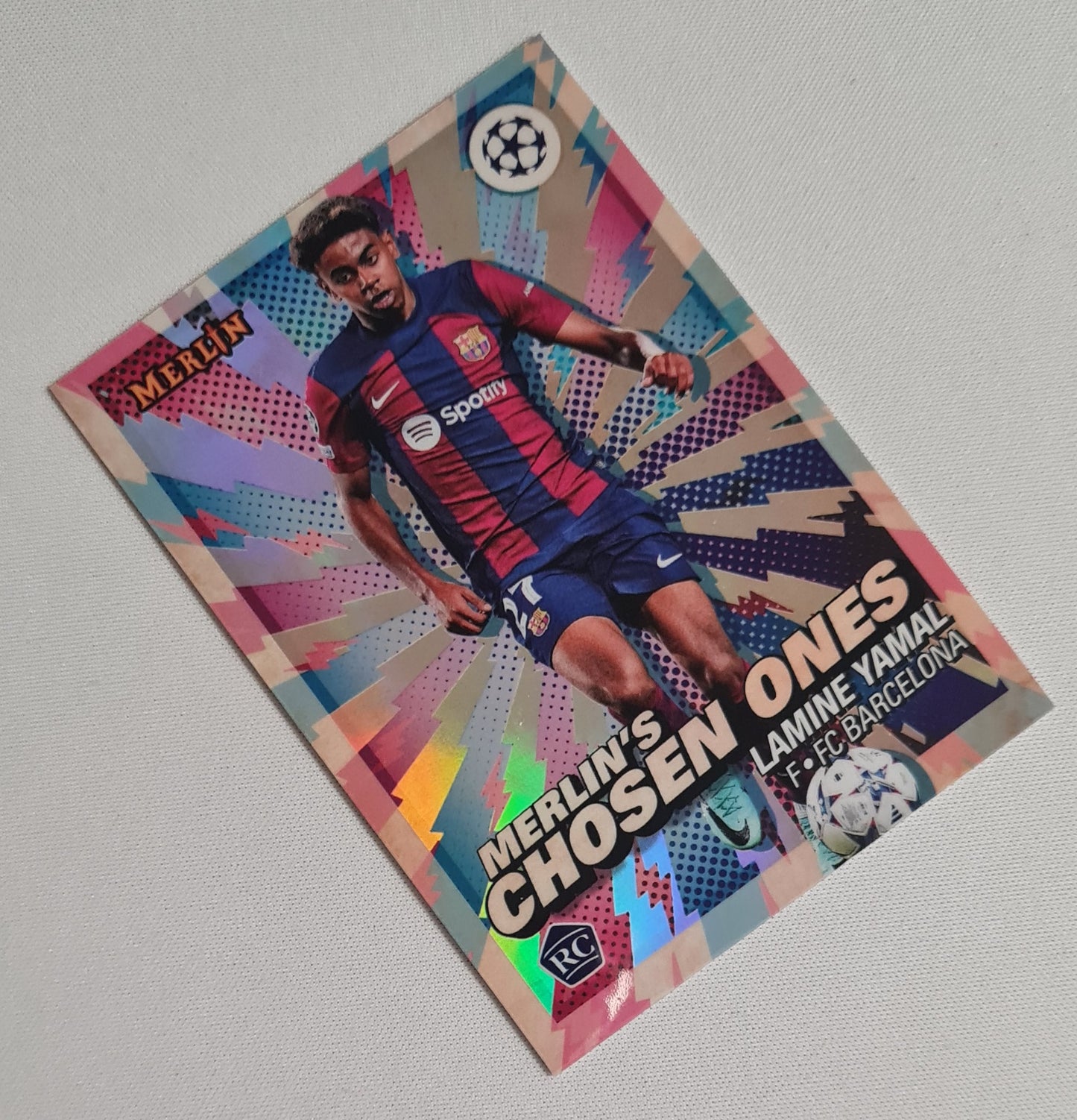 Lamine Yamal - 2024 Topps Merlin's Chosen Ones FC Barcelona (RC) #MC-1 Refractor
