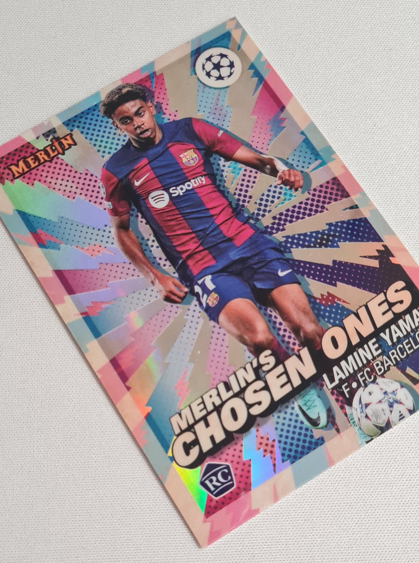 Lamine Yamal - 2024 Topps Merlin's Chosen Ones FC Barcelona (RC) #MC-1 Refractor