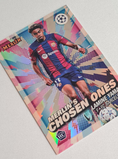 Lamine Yamal - 2024 Topps Merlin's Chosen Ones FC Barcelona (RC) #MC-1 Refractor