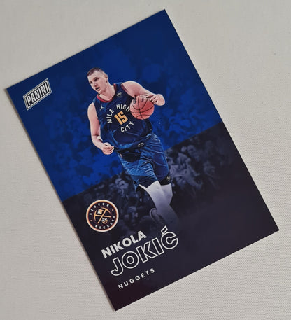 Nikola Jokic - 2022 Panini The National NBA Basketball Denver Nuggets #24 Blue Foil /50