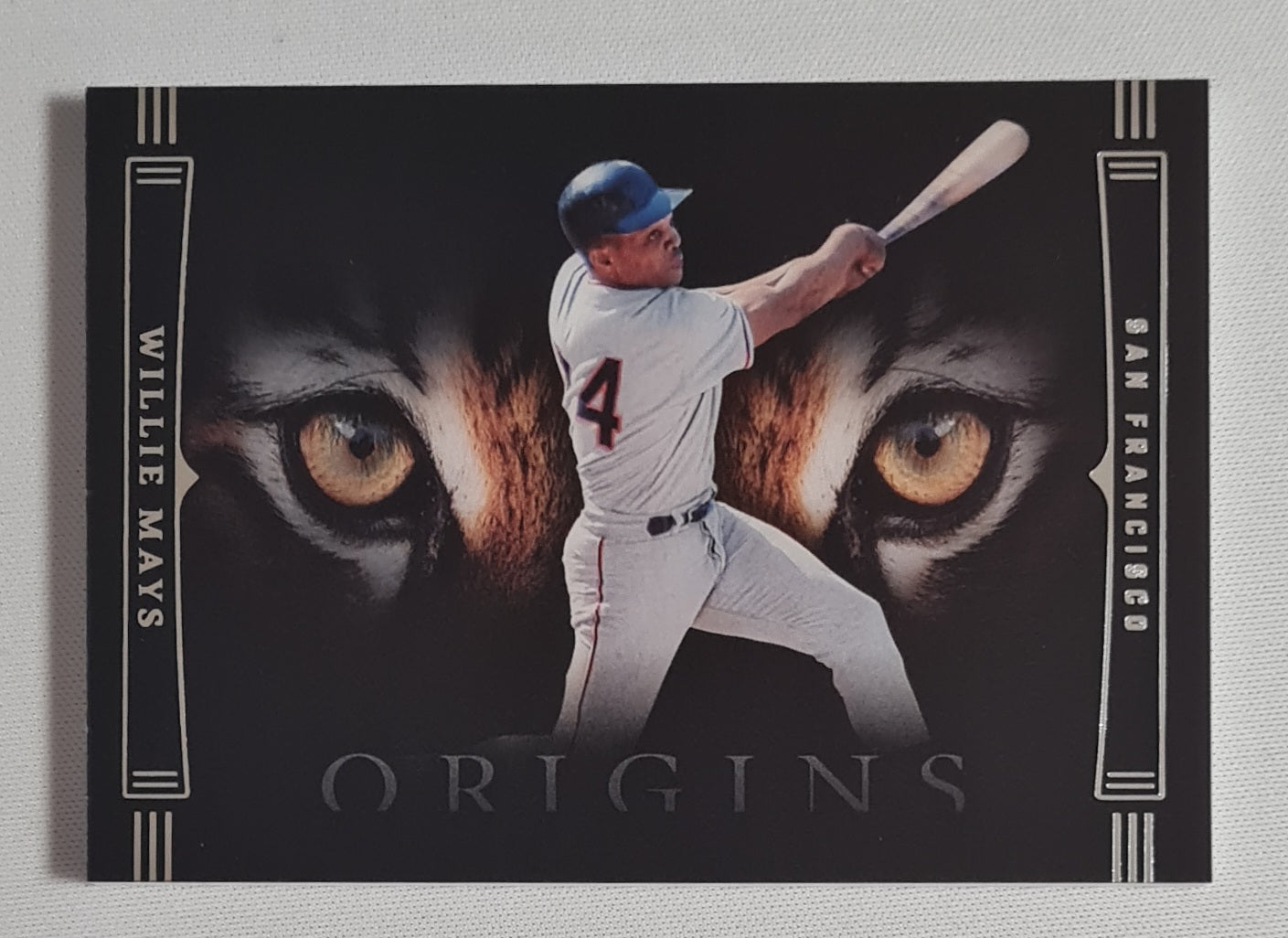 Willie Mays - 2023 Panini Chronicles Origins Baseball MLB San Francisco Giants #TIG-WM Tiger Eyes SSP CASE HIT