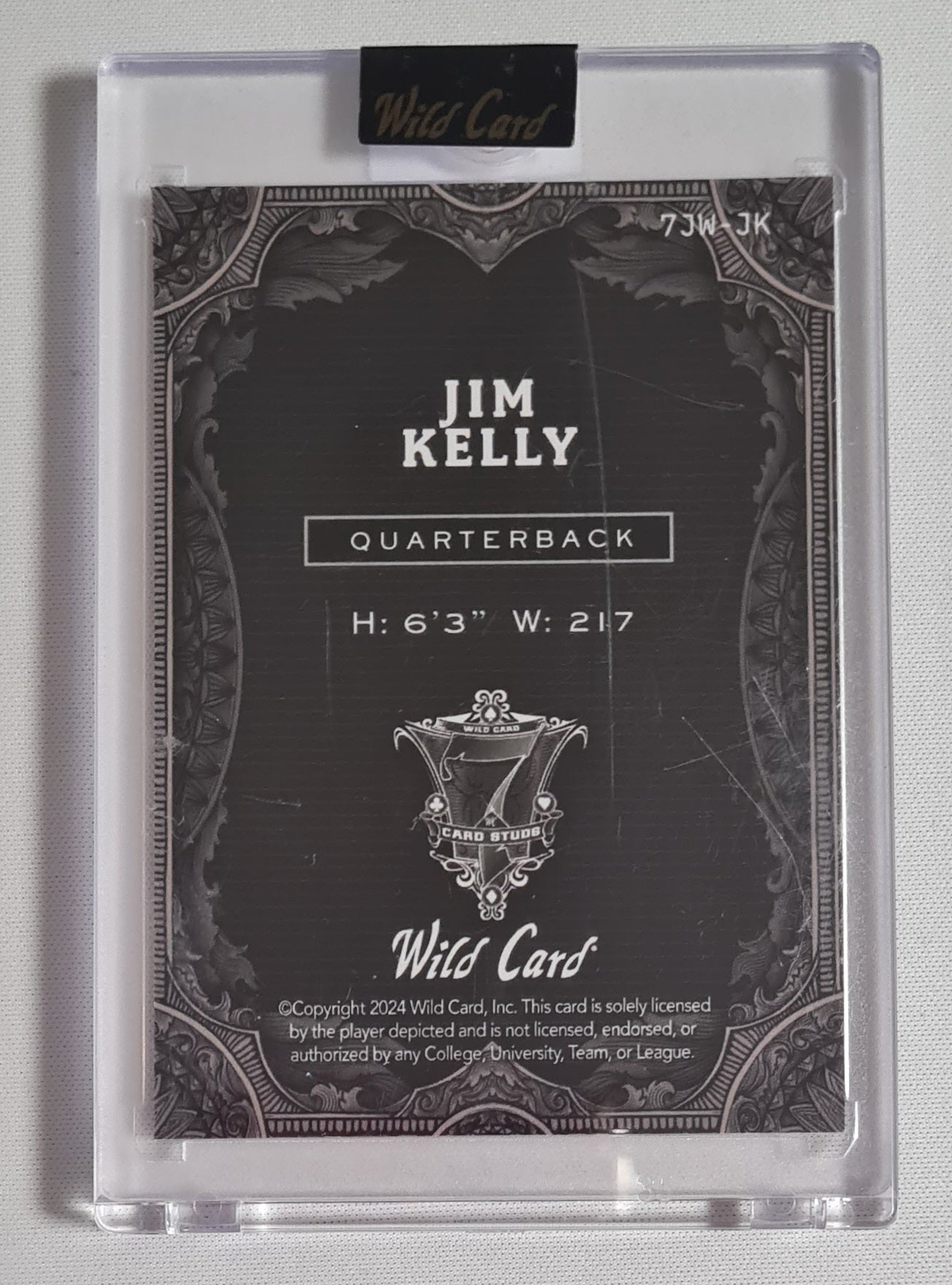 Jim Kelly - 2024 Wild Card - Joker - Football 1/1 NFL Buffalo Bills  #7JW-JK