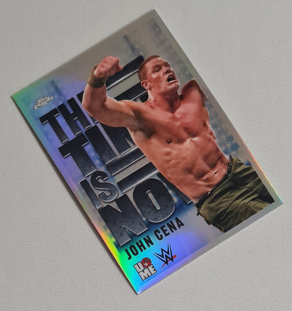 John Cena - 2025 Topps Chrome The Time is Now WWE Wrestling #TIN-9 Refractor