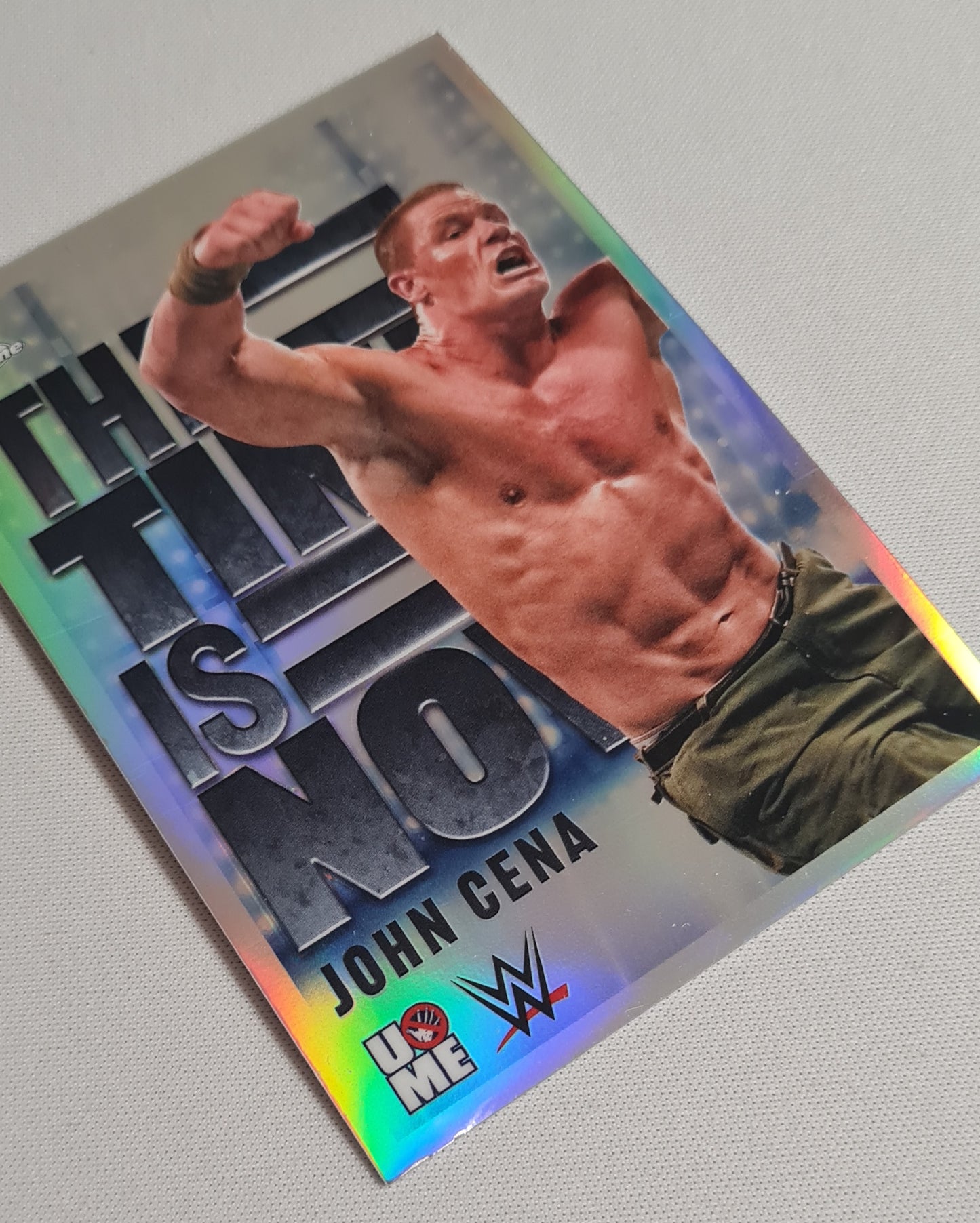 John Cena - 2025 Topps Chrome The Time is Now WWE Wrestling #TIN-9 Refractor