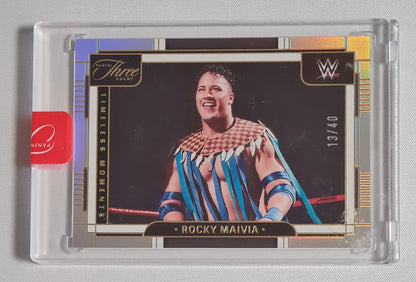 Rocky Maivia - 2024 Panini Three Count WWE Wrestling Timeless Memories #157 /40