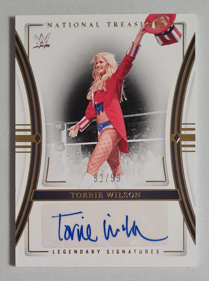 Torrie Wilson - 2024 Panini National Treasures WWE Wrestling Legends #LS-TWL /99 Autograph