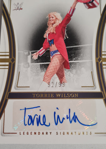 Torrie Wilson - 2024 Panini National Treasures WWE Wrestling Legends #LS-TWL /99 Autograph