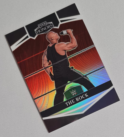 The Rock - 2023 Panini Chronicles Honors WWE Wrestling Legends #333 Red Refractor /199