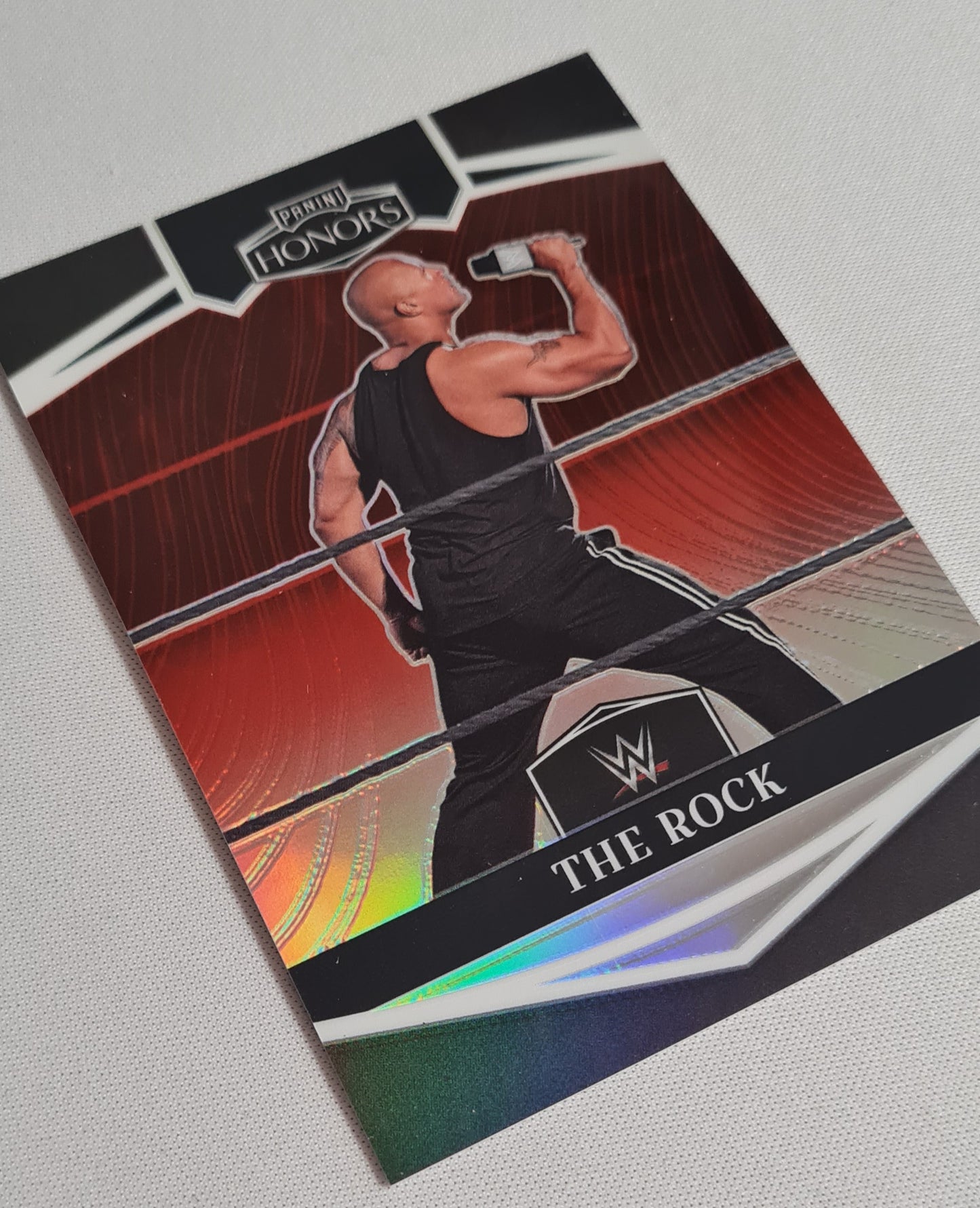 The Rock - 2023 Panini Chronicles Honors WWE Wrestling Legends #333 Red Refractor /199