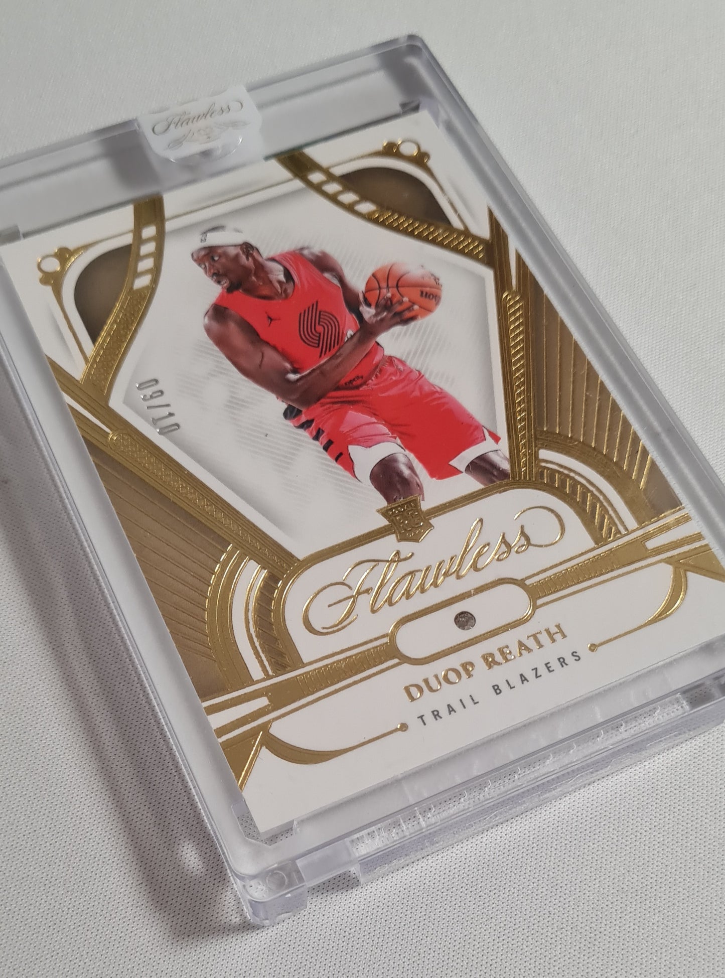 Duop Reath - 2023/24 Panini Flawless Basketball NBA Portland Trailblazers #66 /10 + Flawless Diamond