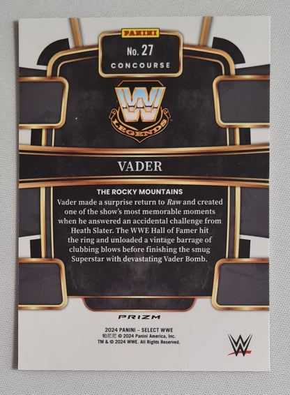 Vader - 2024 Panini Select Prizm WWE Wrestling Legends #27 Red/White/Blue Concourse