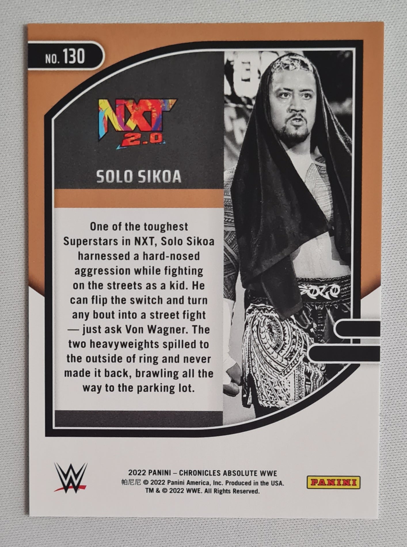 Solo Sikoa - Panini Chronicles Absolute WWE Wrestling NXT2.0  #130