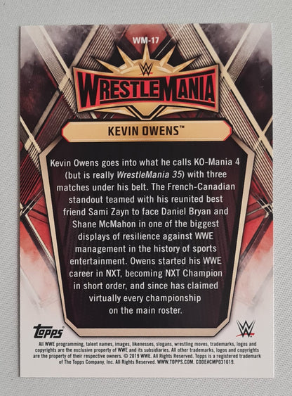 Kevin Owens - 2019 Topps WWE Wrestling - WrestleMania 35 - #WM-17