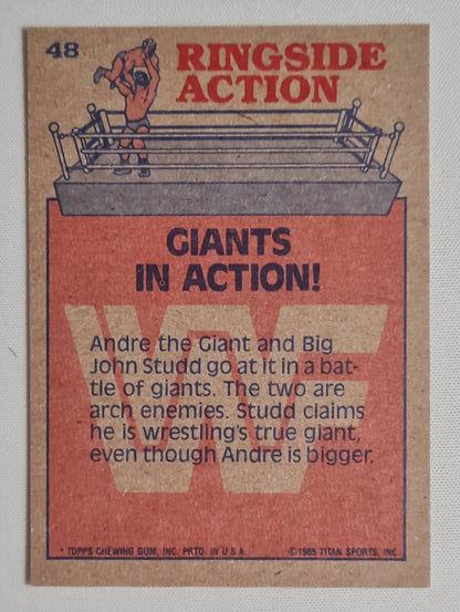 Andre the Giant - 1985 Topps Chewing Gum Inc. Ringside Action "Giants in Action!" #48
