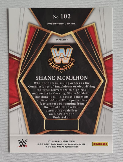Shane McMahon - 2022 Panini Select WWE Wrestling Legends #102 Prizm Premier Level Refractor