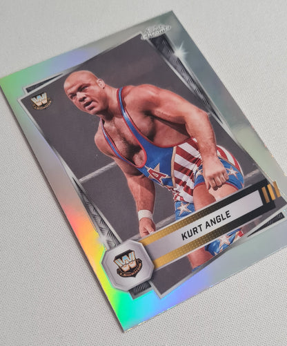 Kurt Angle - 2025 Topps Chrome WWE Wrestling Legends #8 Silver Refractor