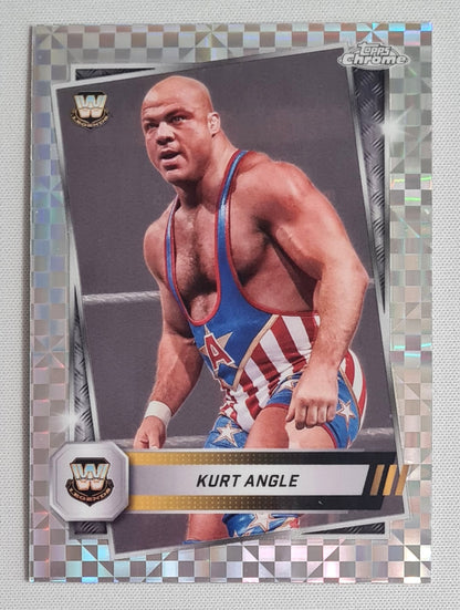 Kurt Angle - 2025 Topps Chrome WWE Wrestling Legends #8 checkerboard