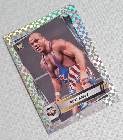 Kurt Angle - 2025 Topps Chrome WWE Wrestling Legends #8 checkerboard