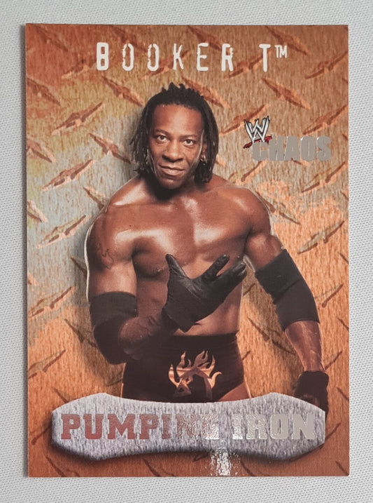 Booker T - 2004 Fleer WWE Wrestling Chaos - Pumping Iron - #93