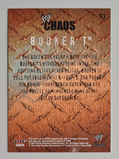 Booker T - 2004 Fleer WWE Wrestling Chaos - Pumping Iron - #93