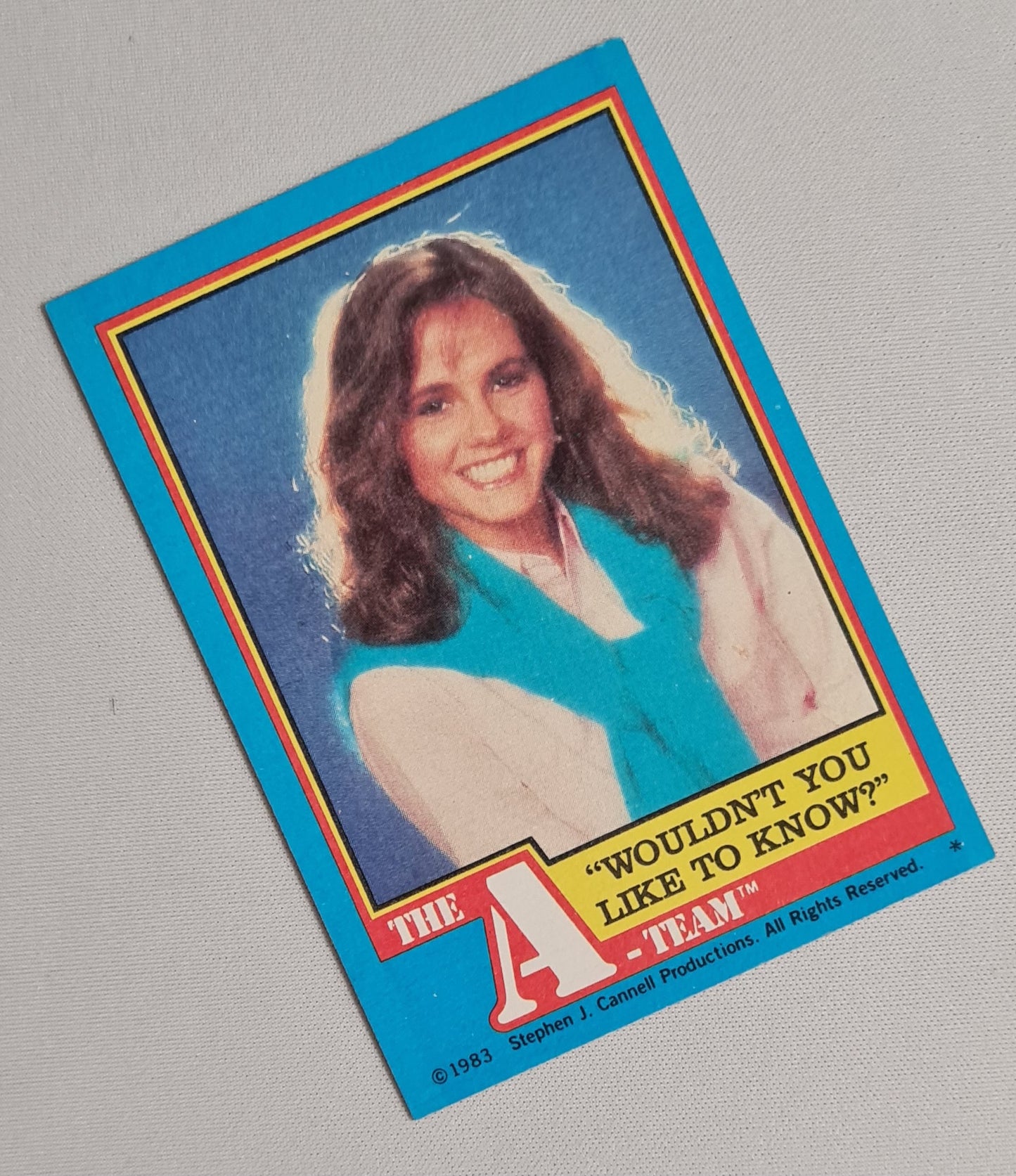 The A-Team - 1983 Topps Chewing Gum Inc. Stephen J. Cannell Production - featuring Amy Allen #24