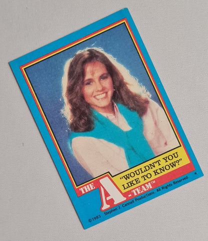 The A-Team - 1983 Topps Chewing Gum Inc. Stephen J. Cannell Production - featuring Amy Allen #24