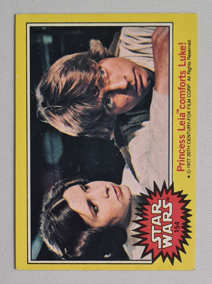 Star Wars - 1977 20th Century-Fox Film Corp. Princess Leia comforts Luke! #154