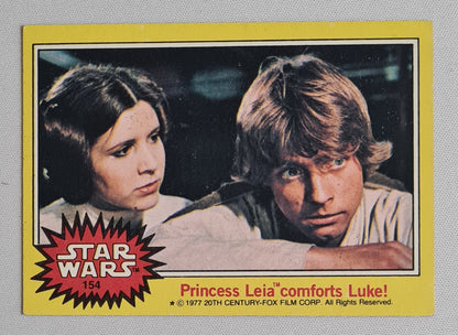 Star Wars - 1977 20th Century-Fox Film Corp. Princess Leia comforts Luke! #154