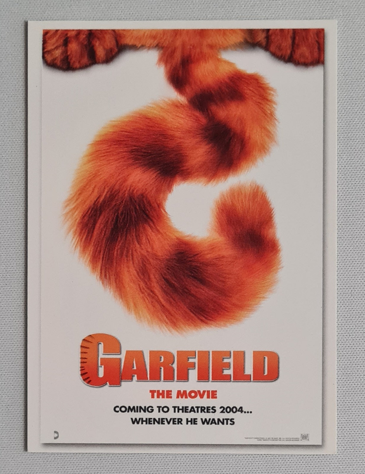 Garfield - 2004 Pacific Trading Cards Inc. International movie poster Promo Card #10