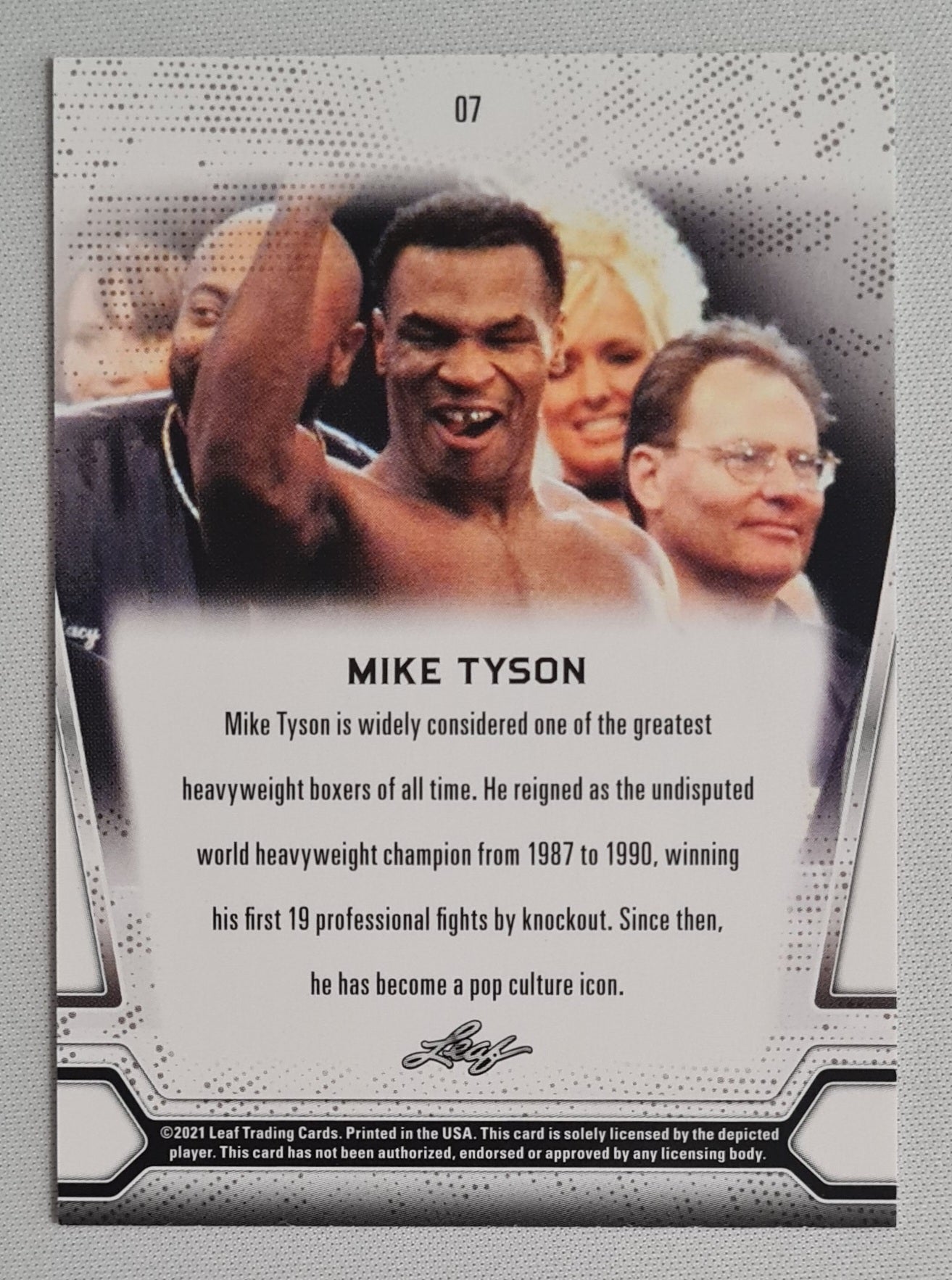 Mike Tyson - 2021 Leaf Trading Cards Boxing #07