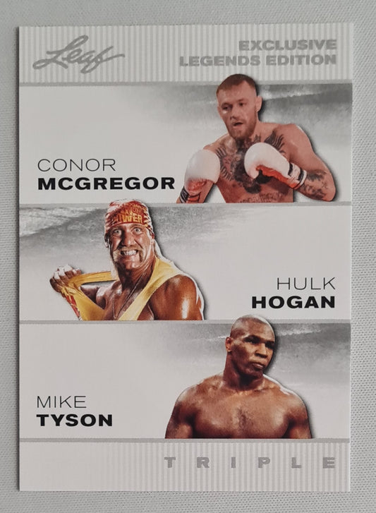 Conor McGregor/ Hulk Hogan/ Mike Tyson - 2024 Leaf Trading Cards Inc. Exclusive Legends Edition ELE-36