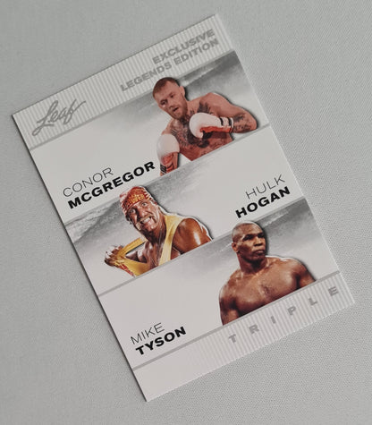 Conor McGregor/ Hulk Hogan/ Mike Tyson - 2024 Leaf Trading Cards Inc. Exclusive Legends Edition ELE-36