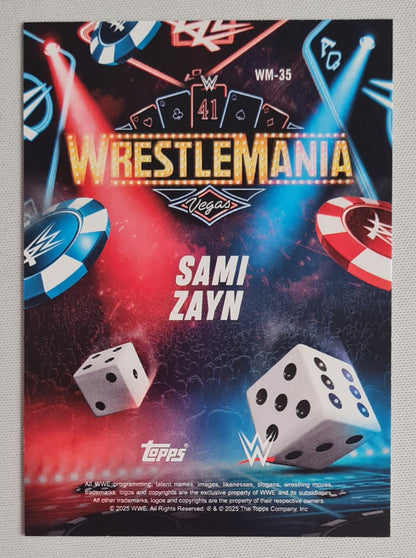 Sami Zayn - 2025 Topps WWE Wrestling - WrestleMania - Las Vegas #WM-35