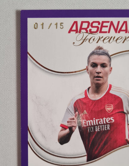 Steph Catley - 2024 Topps Certified Autograph Card Arsenal Forever #AW-SC Purple /15 Autograph